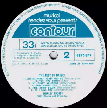 Shirley Bassey: The Best Of Bassey