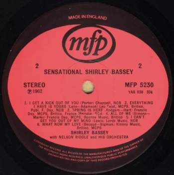 Shirley Bassey: What Now My Love