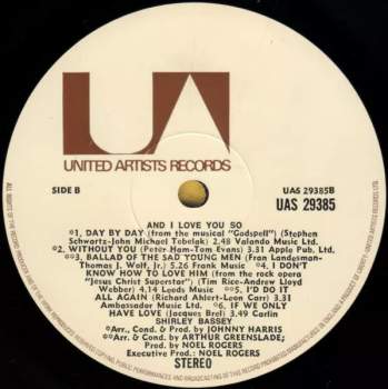 Shirley Bassey: And I Love You So