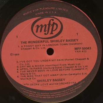 Shirley Bassey: The Wonderful Shirley Bassey