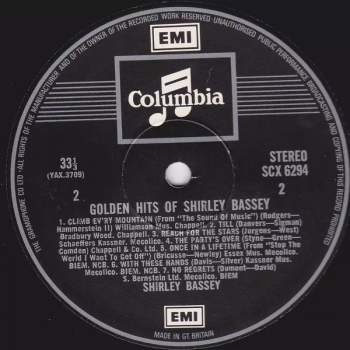 Shirley Bassey: Golden Hits Of Shirley Bassey