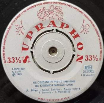 Various: Promenáda Úspěchů I. (Nejúspěšnější Písně 1949 - 1966 Na Deskách Supraphon)