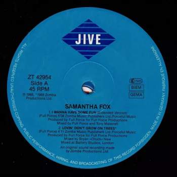 Samantha Fox: I Wanna Have Some Fun