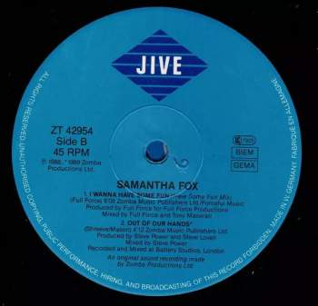 Samantha Fox: I Wanna Have Some Fun