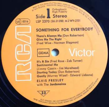 Elvis Presley: Something For Everybody