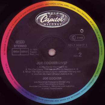 Joe Cocker: Joe Cocker Live