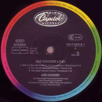 Joe Cocker: Joe Cocker Live