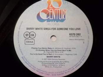 Barry White: Barry White Sings For Someone You Love