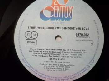 Barry White: Barry White Sings For Someone You Love