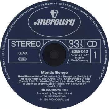 The Boomtown Rats: Mondo Bongo