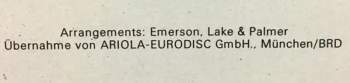 Lake & Palmer Emerson: Emerson, Lake & Palmer