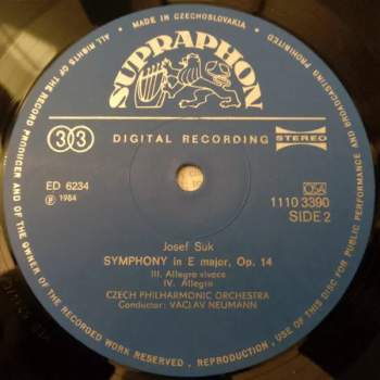 The Czech Philharmonic Orchestra: Symphony In E Major