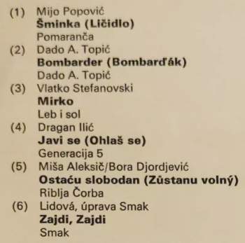 Various: Ruleta 5 (Jugoslávské Rockové Skupiny)