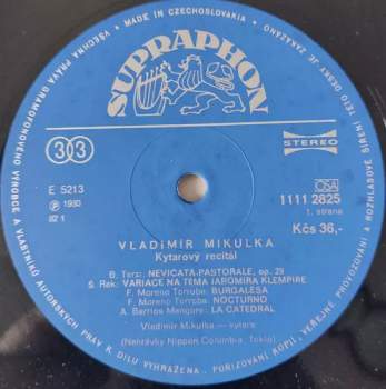 Vladimír Mikulka: Kytarový Recitál