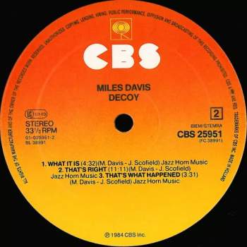 Miles Davis: Decoy