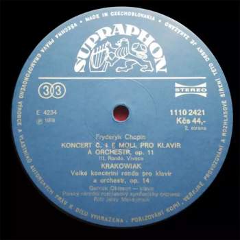 Frédéric Chopin: Klavírní Koncerty (2xLP - 83 2)