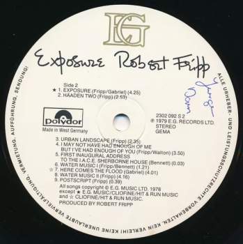 Robert Fripp: Exposure