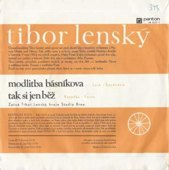 Modlitba Básníkova • Tak Si Jen Běž