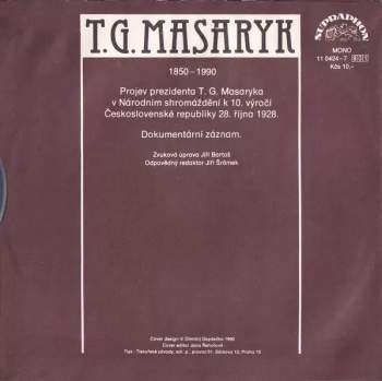 Tomáš Garrigue Masaryk: 1850~1990