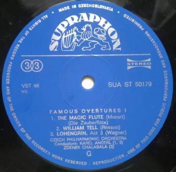 The Czech Philharmonic Orchestra: Famous Operatic Overtures