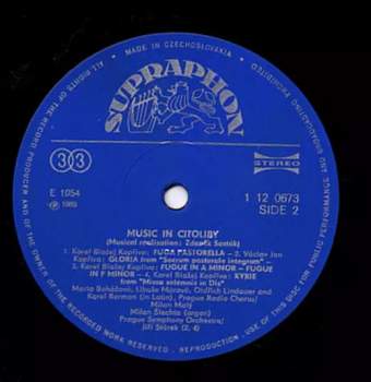Milan Šlechta: Music in Cítoliby