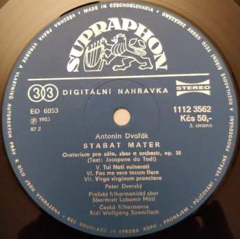 The Czech Philharmonic Orchestra: Stabat Mater