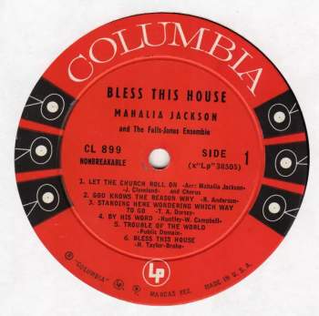 Mahalia Jackson: Bless This House