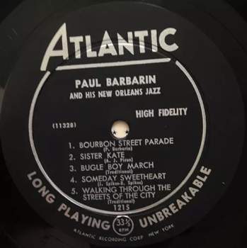 Paul Barbarin: Paul Barbarin And His New Orleans Jazz