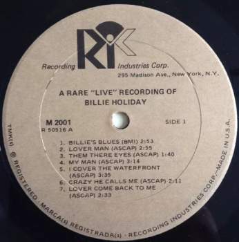 Billie Holiday: A Rare Live Recording Of Billie Holiday