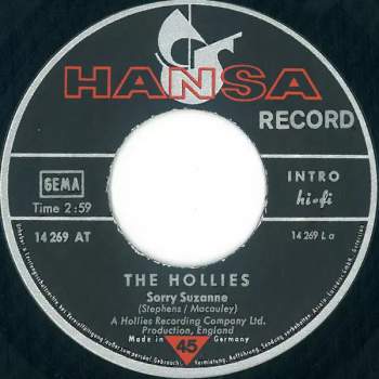 The Hollies: Sorry Suzanne