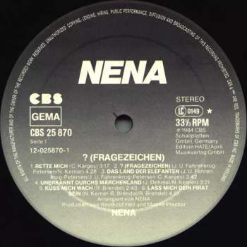 Nena: ? (Fragezeichen)