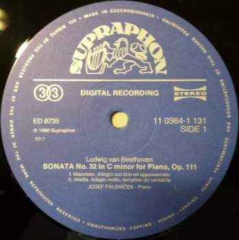 Ludwig van Beethoven: Piano Sonatas N°32 In C Minor & N°49 In E Flat Major