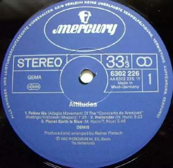 Demis Roussos: Attitudes