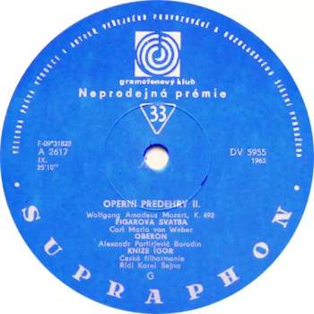 The Czech Philharmonic Orchestra: Výběr Světových Operních Předeher