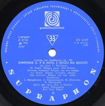 The Czech Philharmonic Orchestra: Symfonie Č. 9 D-Moll - S Ódou "Na Radost" / Coriolanus / Egmont (2xLP + BOOKLET)