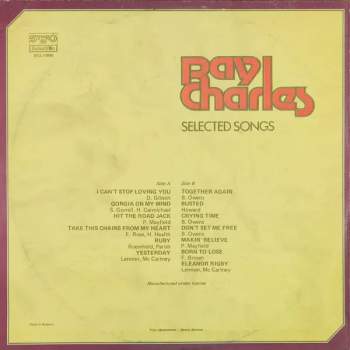 Ray Charles: Selected Songs (ORANŽOVÝ ŠTÍTEK)