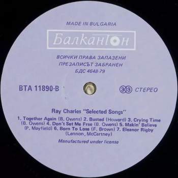 Ray Charles: Selected Songs (ORANŽOVÝ ŠTÍTEK)