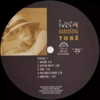 Iveta Bartošová: Tobě