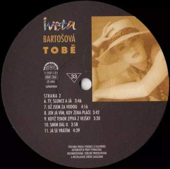 Iveta Bartošová: Tobě
