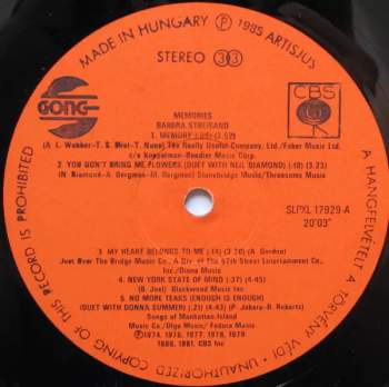 Barbra Streisand: Memories