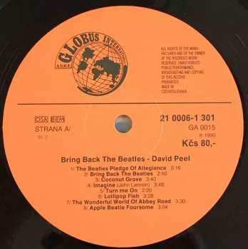 David Peel & The Apple Band: Bring Back The Beatles