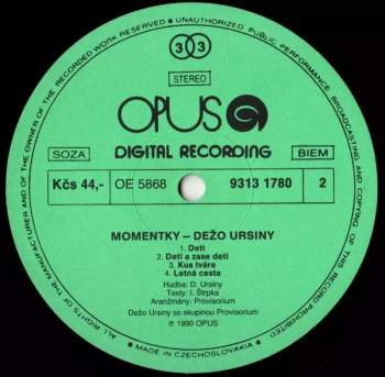 Dežo Ursiny: Momentky