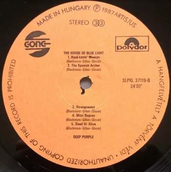 Deep Purple: The House Of Blue Light