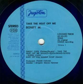 Boney M.: Take The Heat Off Me