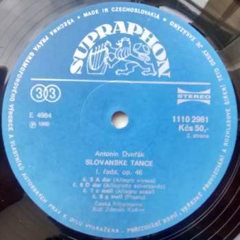 The Czech Philharmonic Orchestra: Slovanské Tance (Slavonic Dances / Slawische Tänze / Danses Slaves) (2xLP)