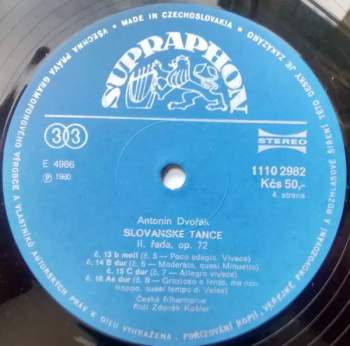 The Czech Philharmonic Orchestra: Slovanské Tance (Slavonic Dances / Slawische Tänze / Danses Slaves) (2xLP)