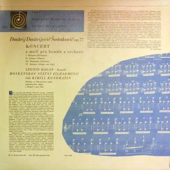Dmitri Shostakovich: Koncert A Moll Pro Housle A Orchestr
