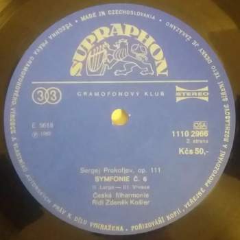 The Czech Philharmonic Orchestra: Symfonie Č.6