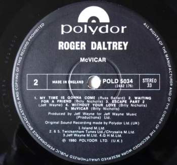 Roger Daltrey: McVicar