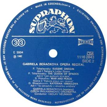 The Czech Philharmonic Orchestra: Soprano